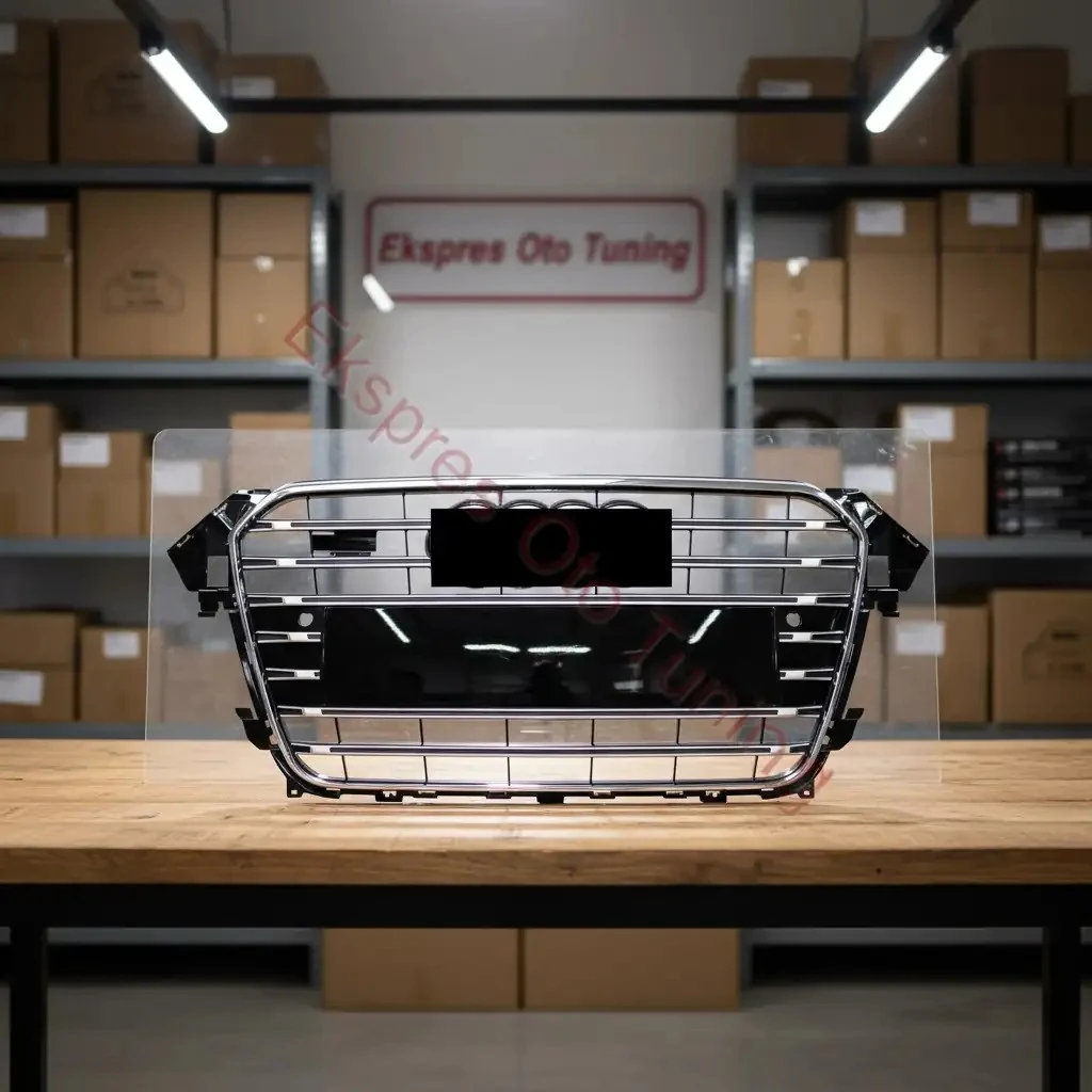 Audi A4 Panjur (2011-2015 Uyumlu – S4 Görünüm – Krom/Siyah)