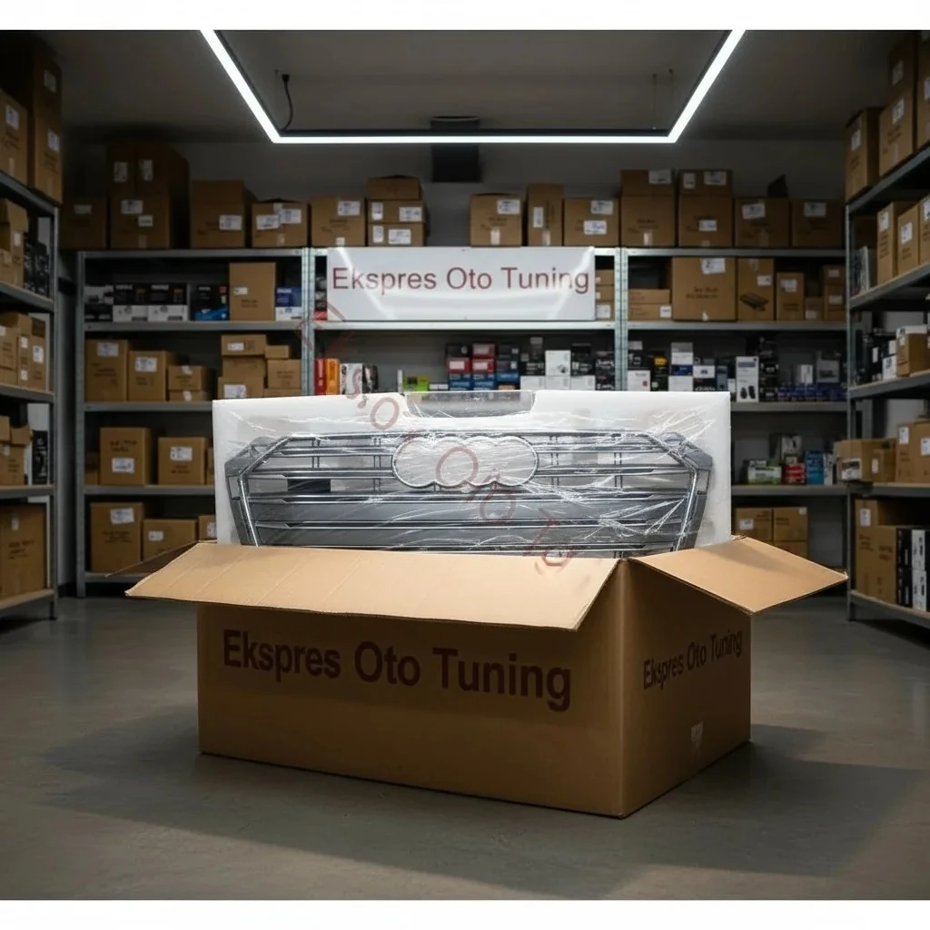 Audi A5 Panjur (2016-2019 Uyumlu – S5 Görünüm – Krom/Gri)