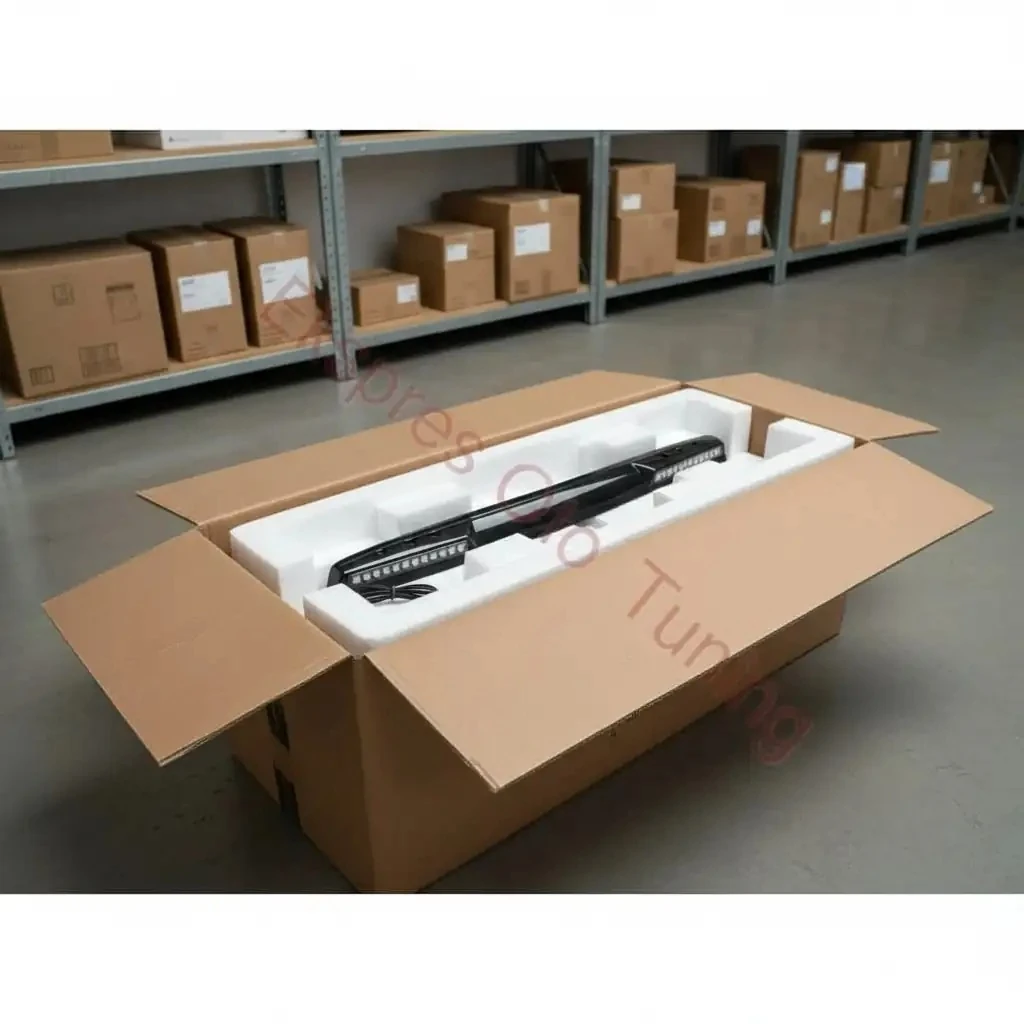 Mercedes G Serisi Roof Spoiler (W464 Uyumlu – Ledli Dry Carbon – V Type Ön)