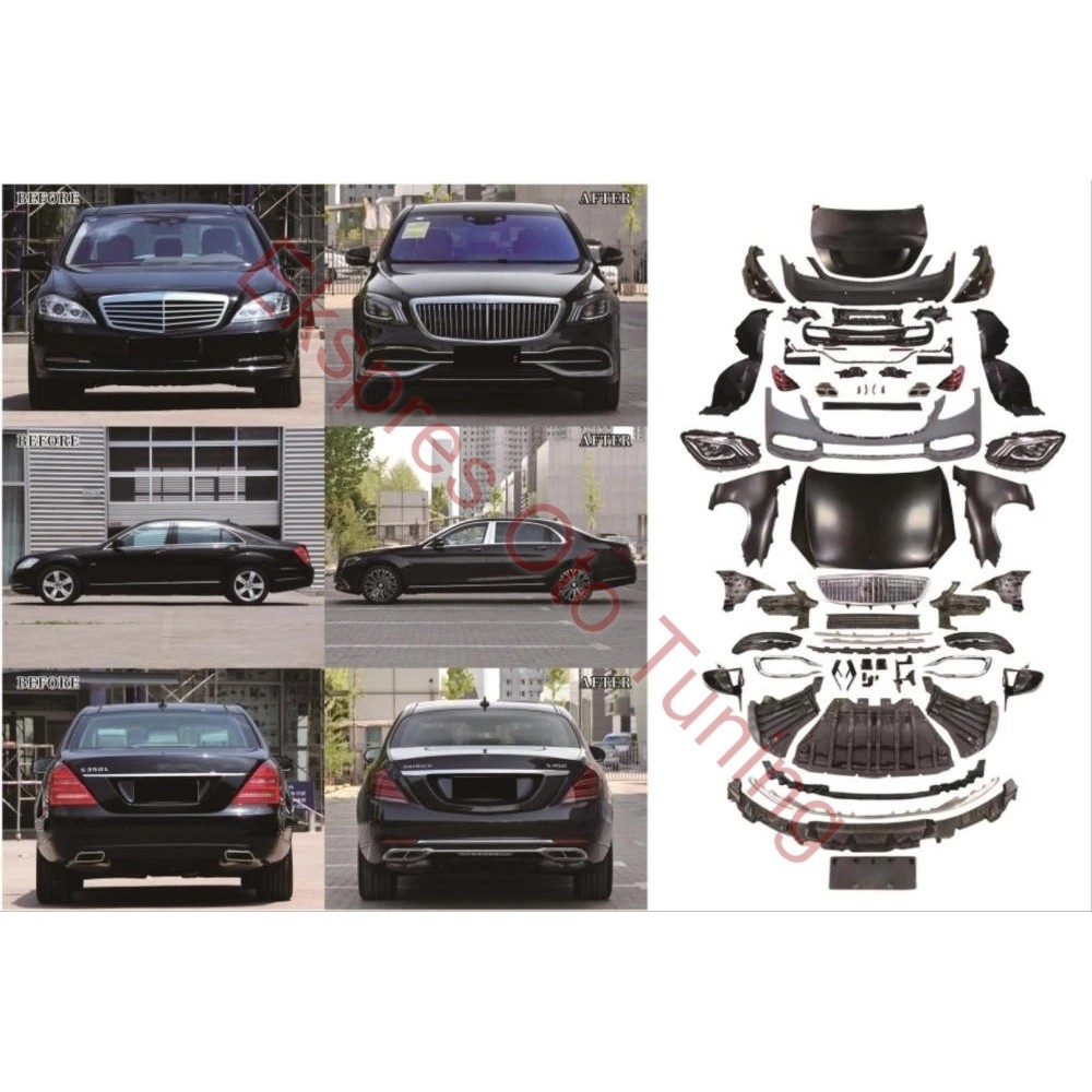 MERCEDES W221 TO W222 MAYBACH BODY KIT