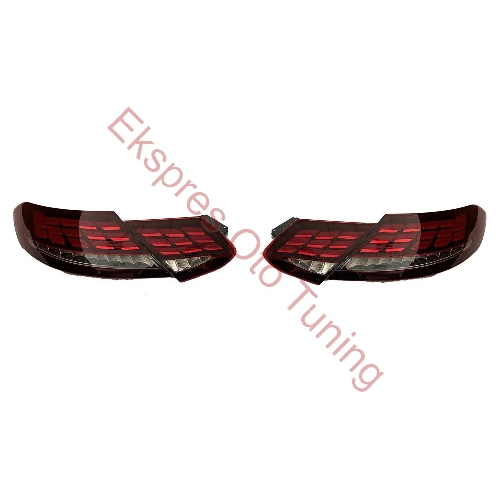 MERCEDES W205 C COUPE TO S COUPE LOOK KIRMIZI STOP SETİ