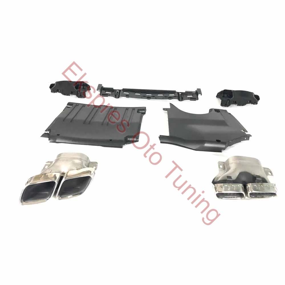 MERCEDES W206 DİFÜZÖR C63 + EGZOZ UCU C63 SILVER