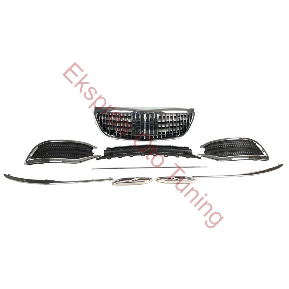 Mercedes S Serisi Panjur ve Izgara Seti (W222 2018+ Maybach Uyumlu)