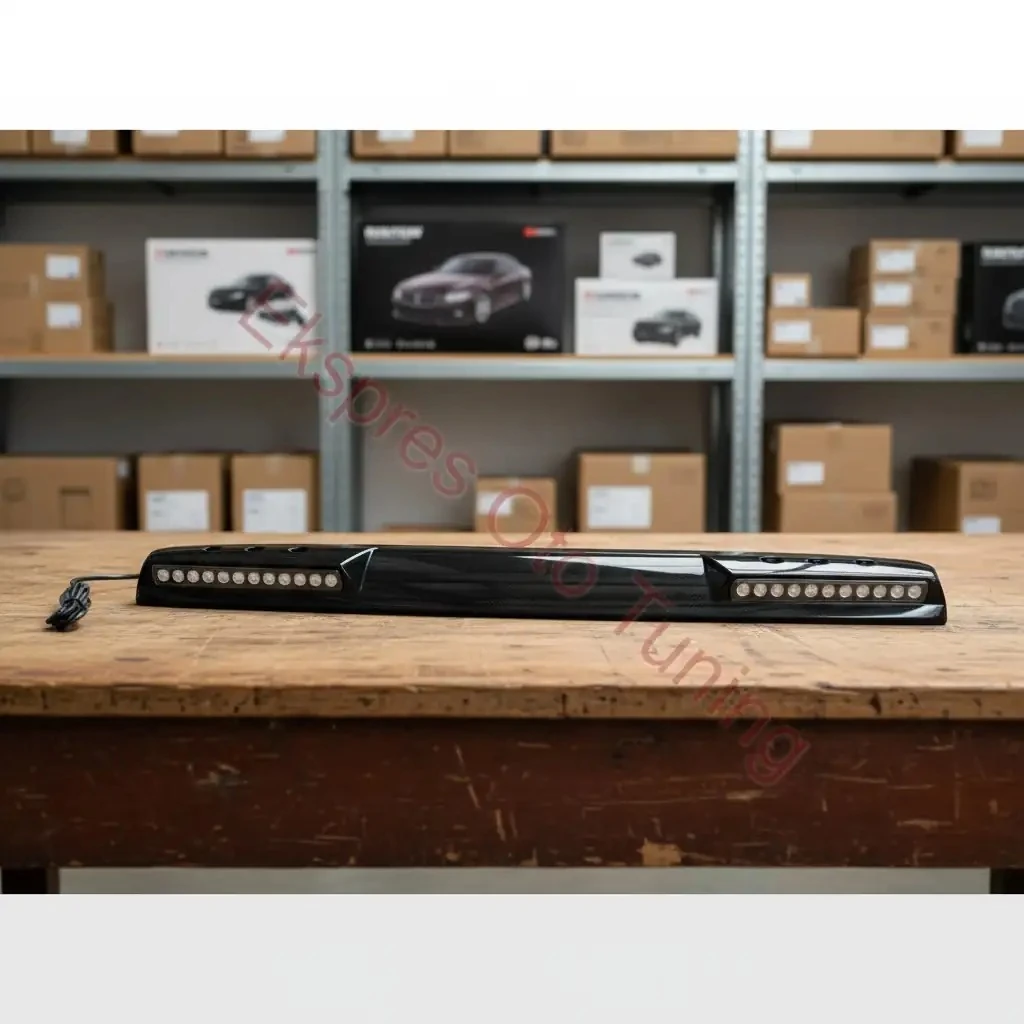 Mercedes G Serisi Roof Spoiler (W464 Uyumlu – Ledli Dry Carbon – V Type Ön)