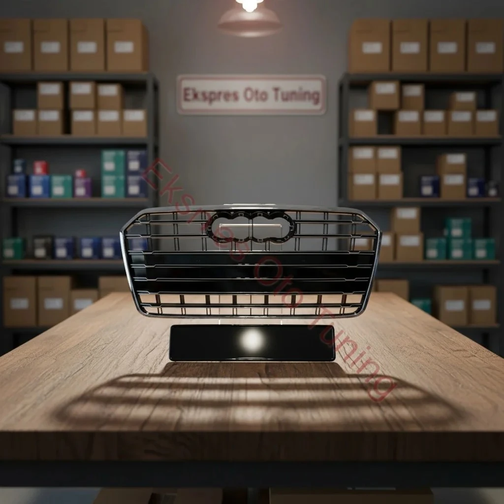 Audi A7 Panjur (2014-2018 Uyumlu – S7 Görünüm – Krom/Siyah)