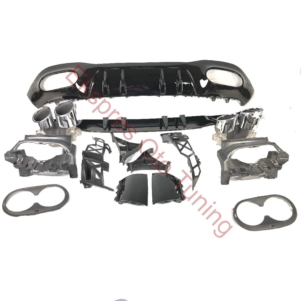 MERCEDES W177 DİFÜZÖR A45 KROM EGZOZ UCU 5D