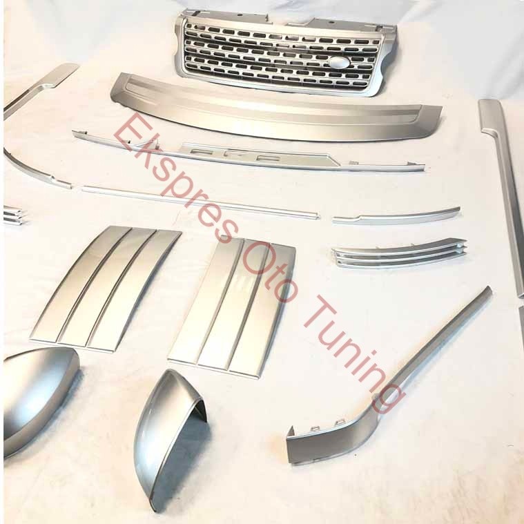 LAND ROVER RANGE ROVER VOGUE 2020+ UYUMLU GRİ KAPUT, ÇAMURLUK, TAMPON VE AYNA TRİM SETİ (16 PARÇA)