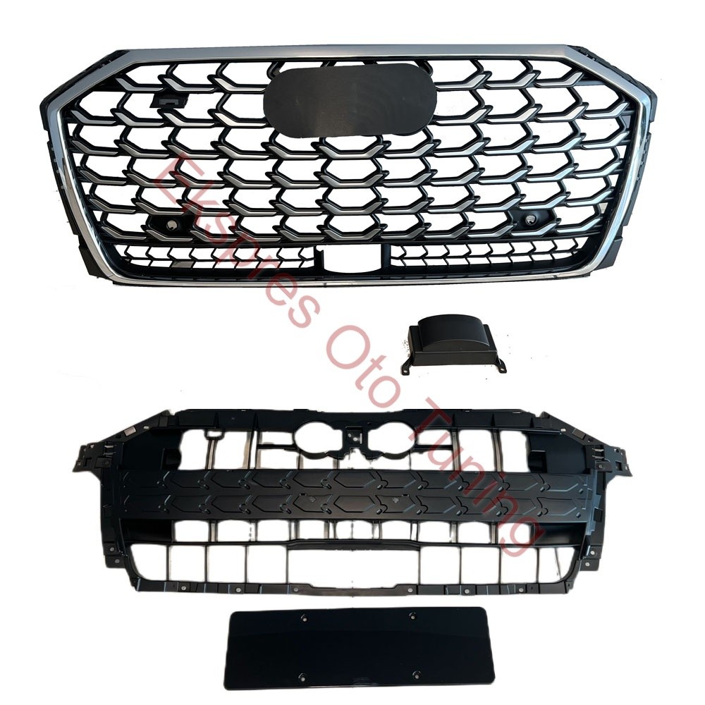 AUDI A8 2022-2025 UYUMLU S TİPİ KROM/SİYAH PANJUR