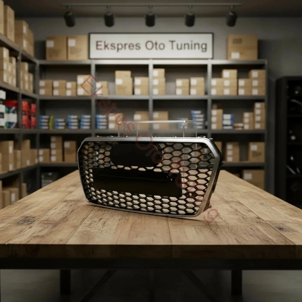 Audi A7 Panjur (2014-2018 Uyumlu – RS7 Görünüm – Krom/Siyah)