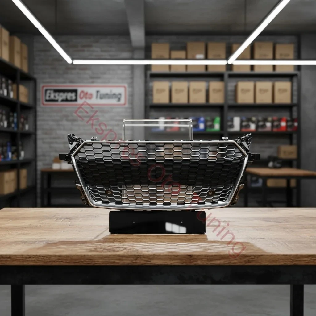 Audi TT Panjur (2014-2018 Uyumlu – RS Görünüm – Krom/Siyah)