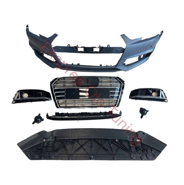 Audi A4 Ön Tampon Seti (2016-2019 Uyumlu – S Görünüm)