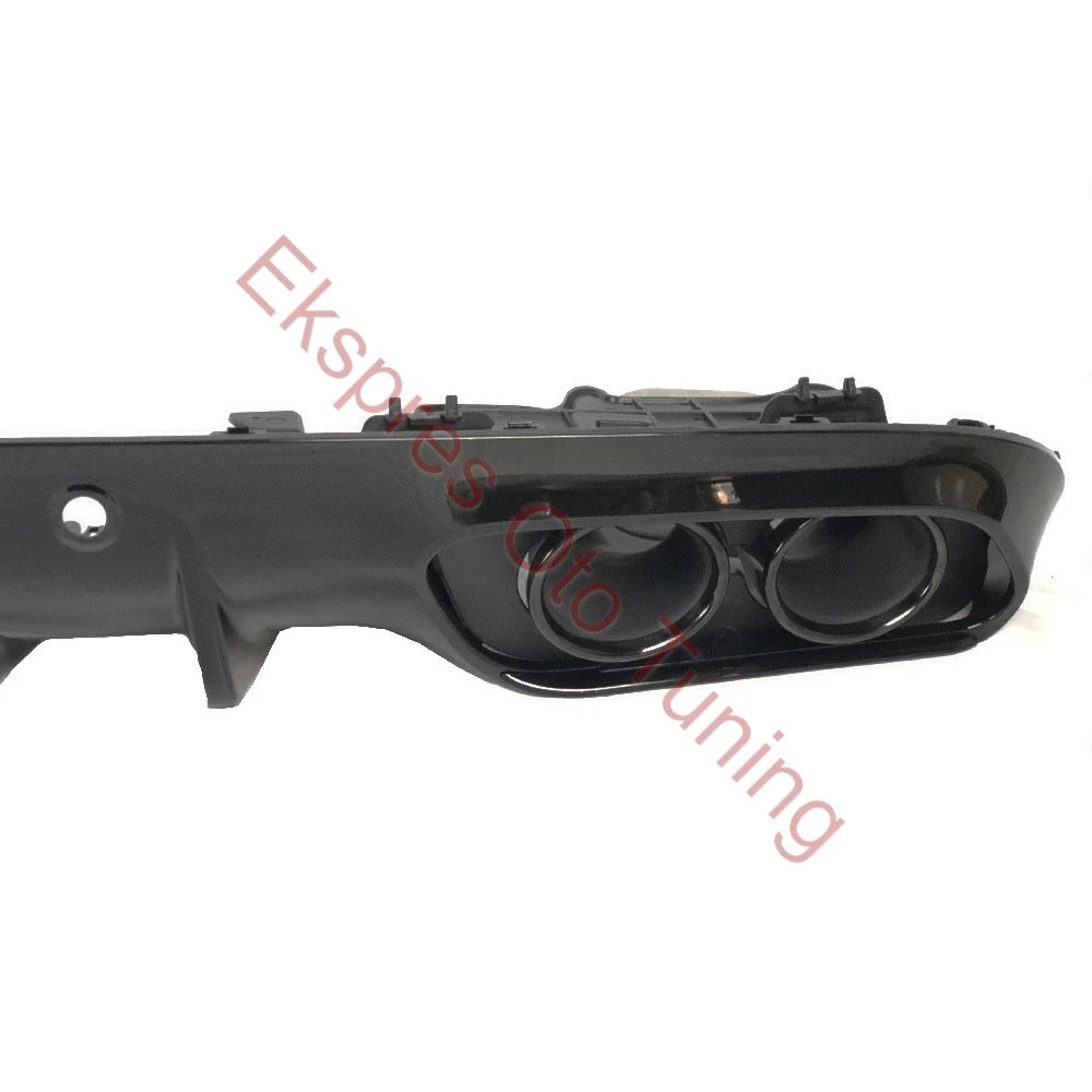 Mercedes C Serisi Difüzör ve Egzoz Ucu (W205 Coupe Uyumlu - C43 Görünüm)