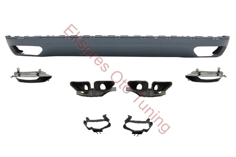 AUDI A8 W12 ARKA TAMPON EKİ+EGZOZ UÇLARI 2010-2013