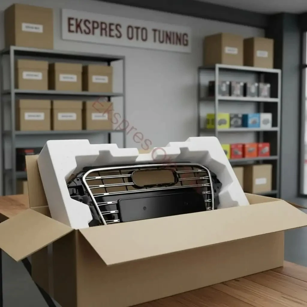 Audi A3 Panjur (2012-2016 Uyumlu – S Görünüm – Krom/Siyah)