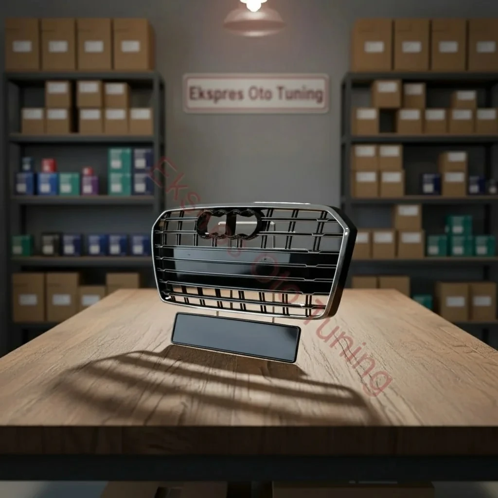 Audi A7 Panjur (2014-2018 Uyumlu – S7 Görünüm – Krom/Siyah)