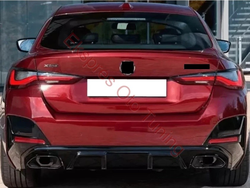 BMW G26 DİFÜZÖR/SİYAH EGZOZ SETİ
