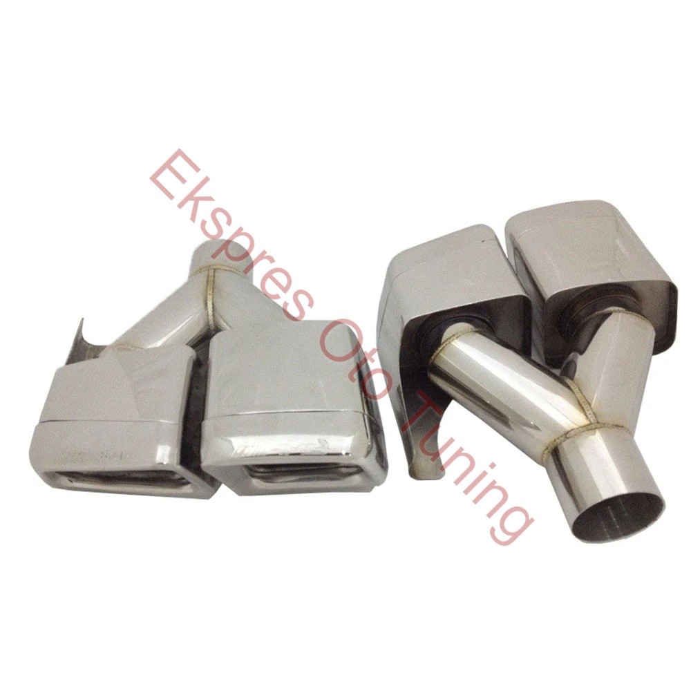 MERCEDES AMG GÖRÜNÜM EGZOZ UCU ÇİFTLİ KARE KROM 255*90 L/R