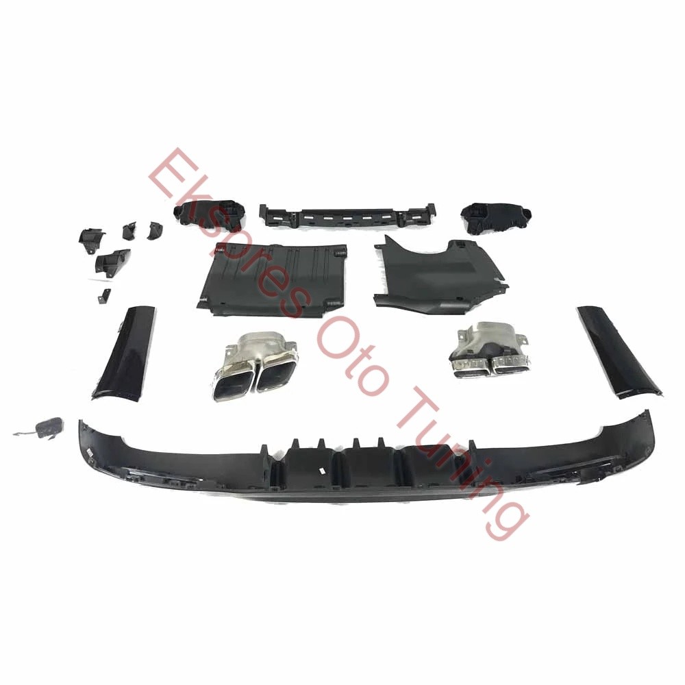 MERCEDES W206 DİFÜZÖR C63 + EGZOZ UCU C63 SILVER