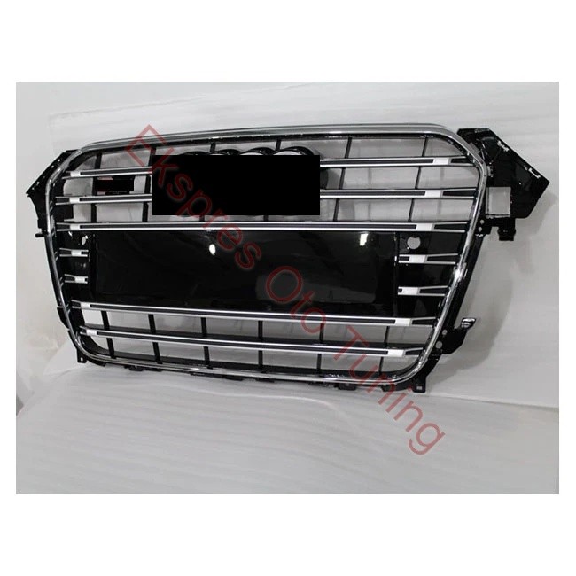 Audi A4 Panjur (2011-2015 Uyumlu – S4 Görünüm – Krom/Siyah)