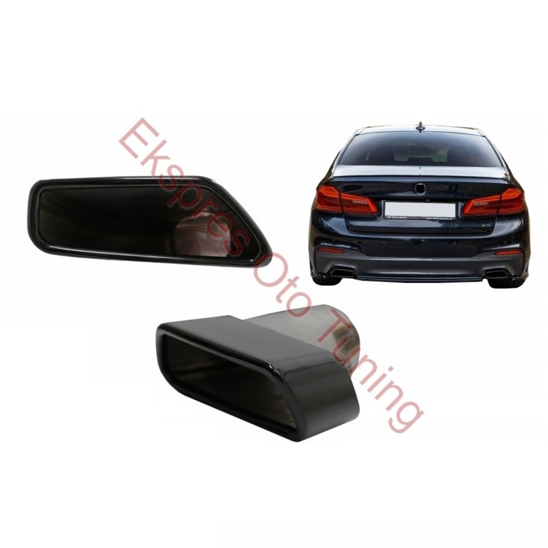 BMW G30 M TECH EGZOZ UCU SİYAH