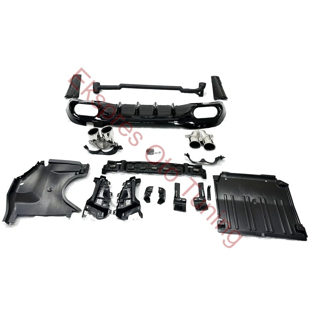 MERCEDES W206 DİFÜZÖR + EGZOZ UCU C43 SILVER