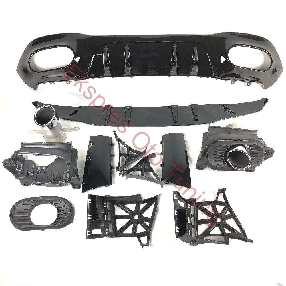 MERCEDES W177 DİFÜZÖR A35 KROM EGZOZ UCU 4D