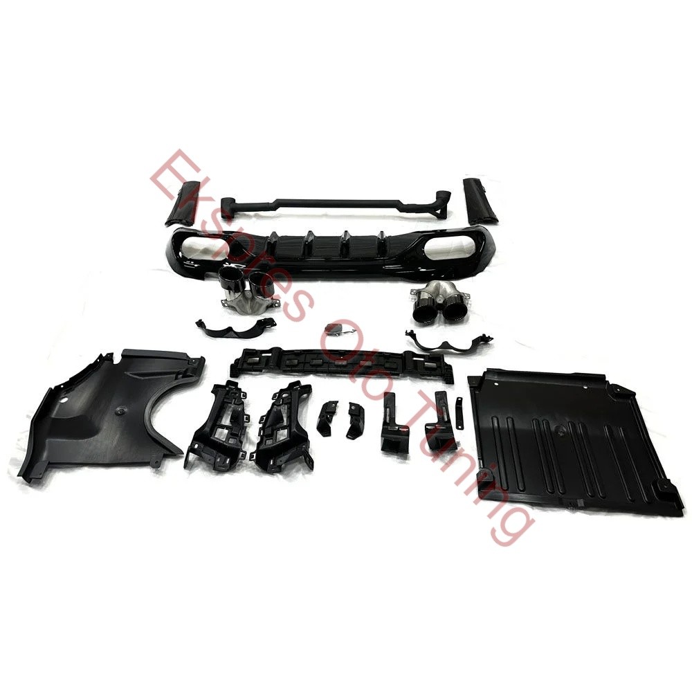 MERCEDES W206 DİFÜZÖR + EGZOZ UCU C43 BLACK
