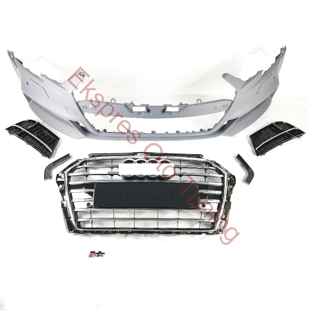 Audi A3 HB Ön Tampon (2016+ Uyumlu – S3 Görünüm)