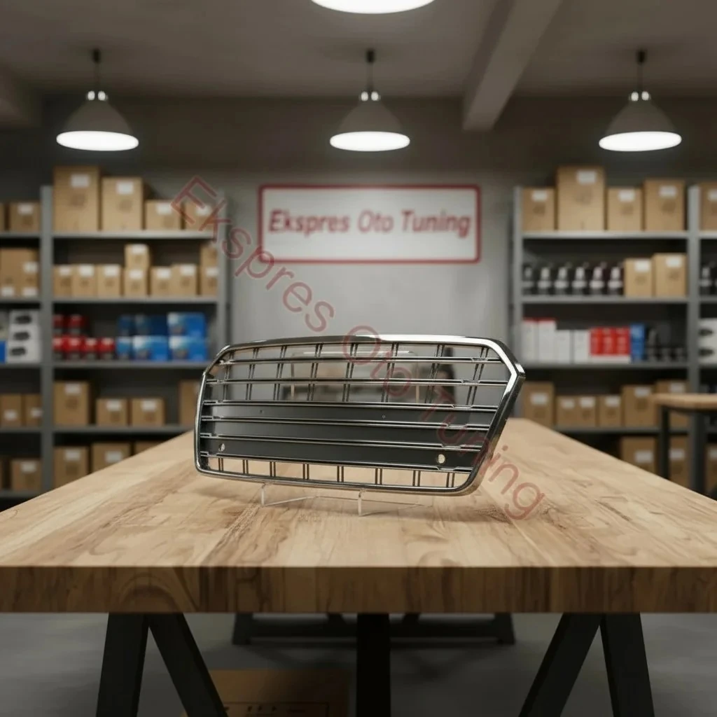 Audi A7 Panjur (2014-2018 Uyumlu – S7 Görünüm – Krom/Gri)