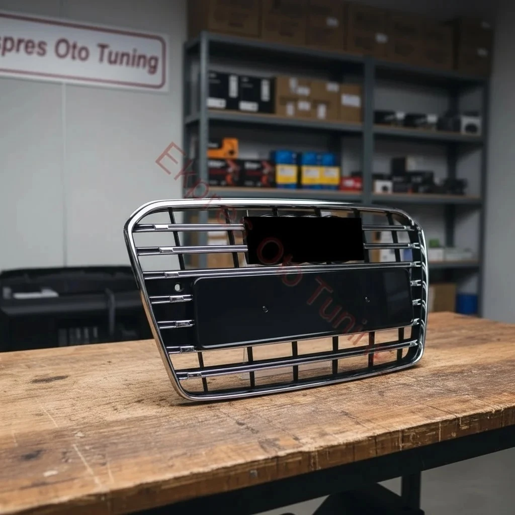 Audi A5 Panjur (2011-2016 Uyumlu – S5 Görünüm – Krom/Siyah)