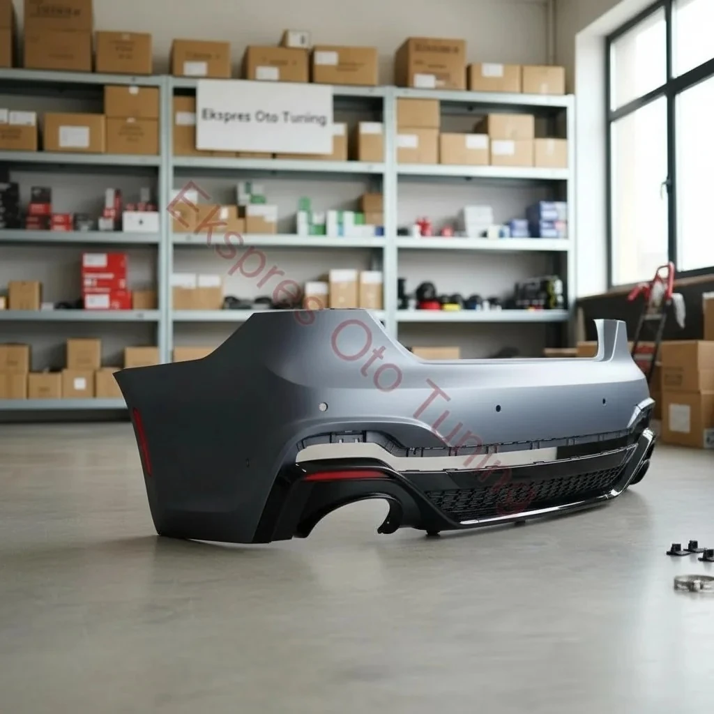 Audi A5 Arka Tampon Seti (2020-2022 Uyumlu – RS Görünüm – 2/4 Kapı)