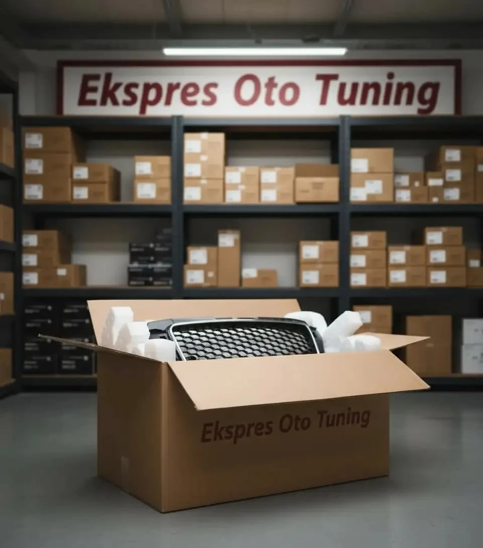 Audi A3 Panjur (2008-2013 Uyumlu – RS3 Görünüm – Krom/Siyah)