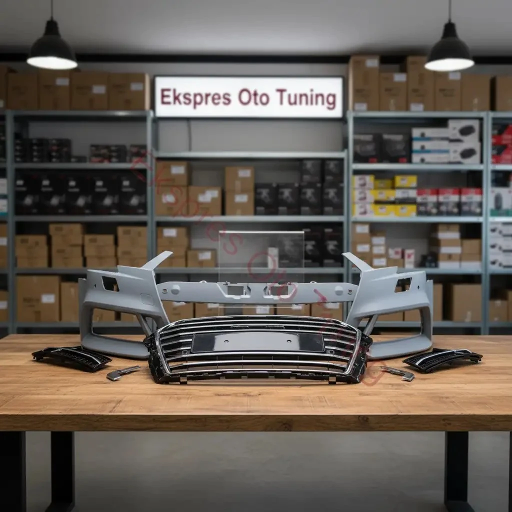 Audi A3 Ön Tampon (2016+ Uyumlu – S3 Görünüm – 4 Kapı)