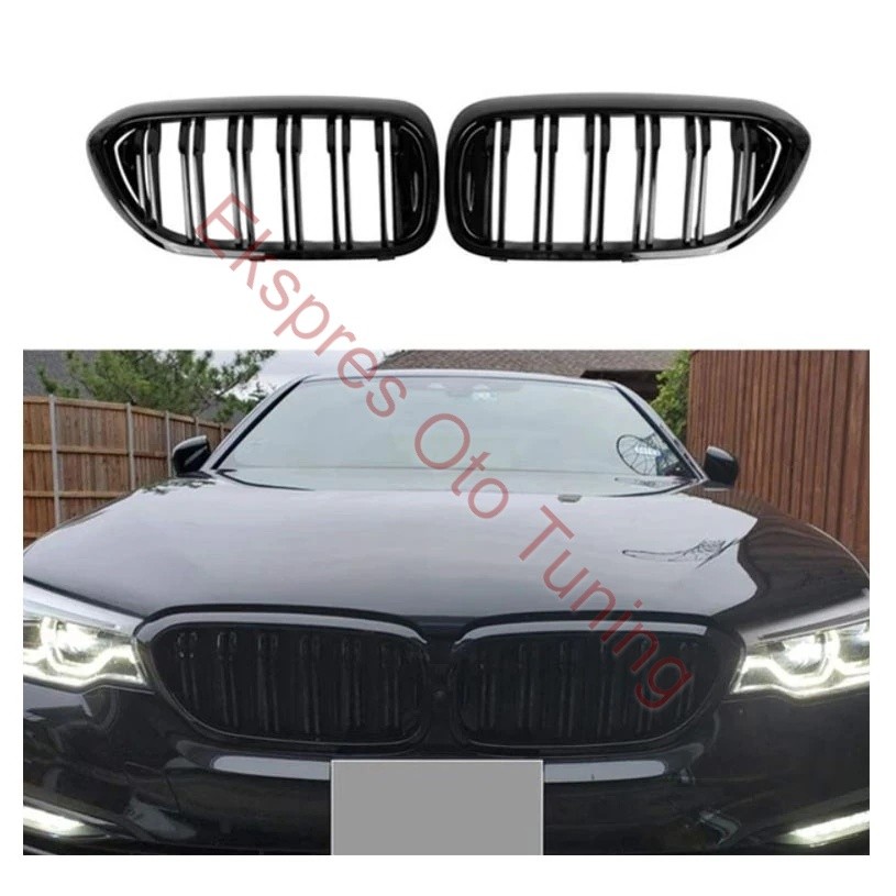 BMW G30 UYUMLU M5 TİPİ PARLAK SİYAH PANJUR SETİ