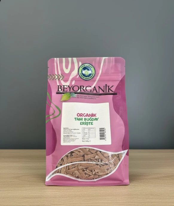 BEYORGANİK Tam Buğday Erişte 