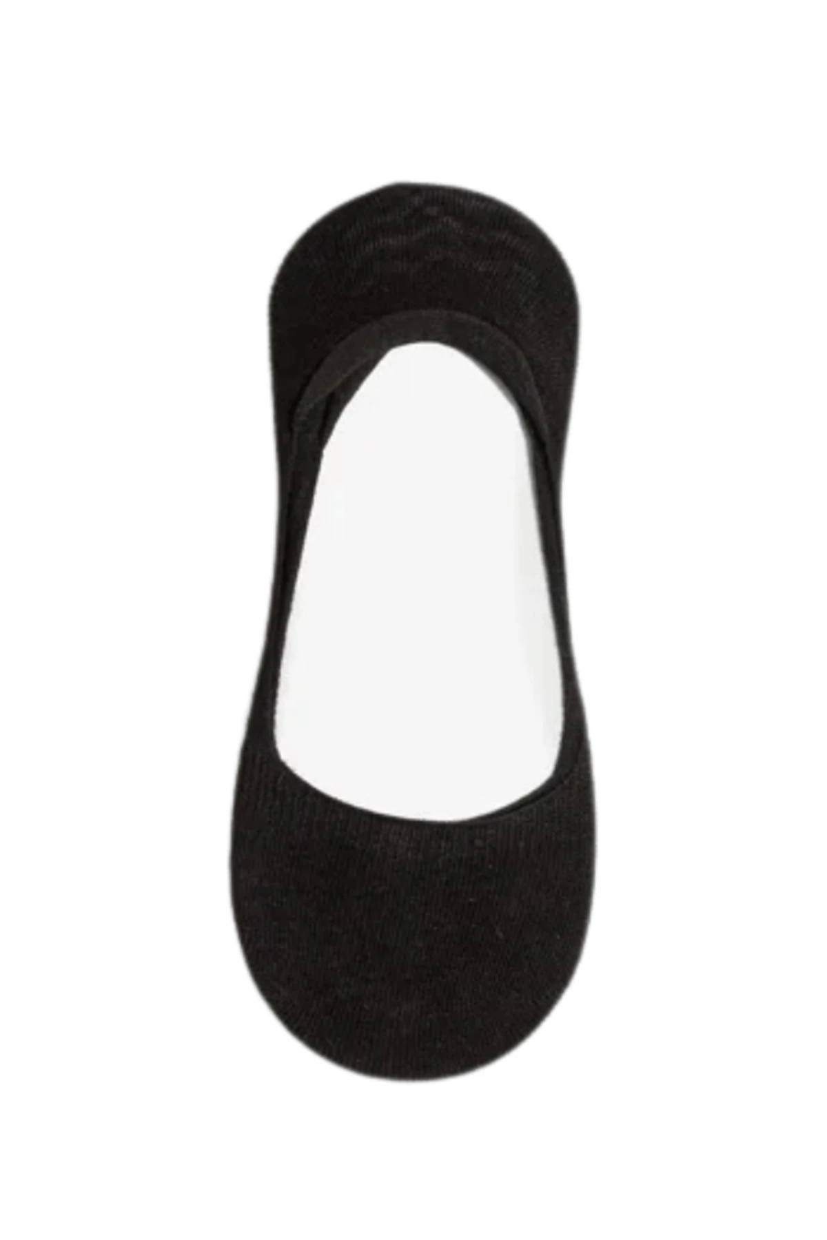 Pamuklu Yumuşak Silonlu Kaymaz 6'lı Kadın Babet Çorap Pamuklu Çorap Siyah