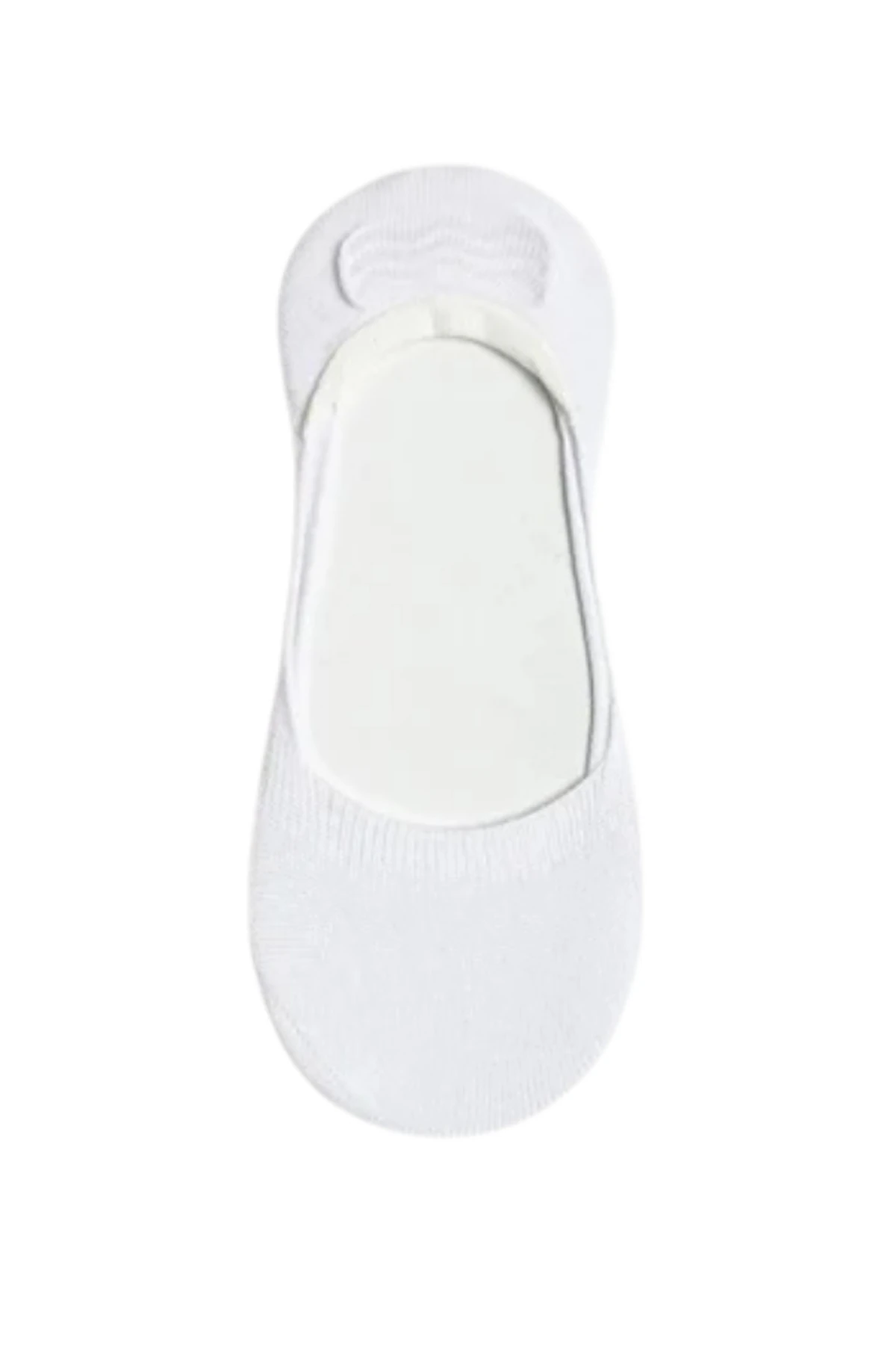 Pamuklu Yumuşak Silonlu Kaymaz 12'li Kadın Babet Çorap Pamuklu Çorap Beyaz