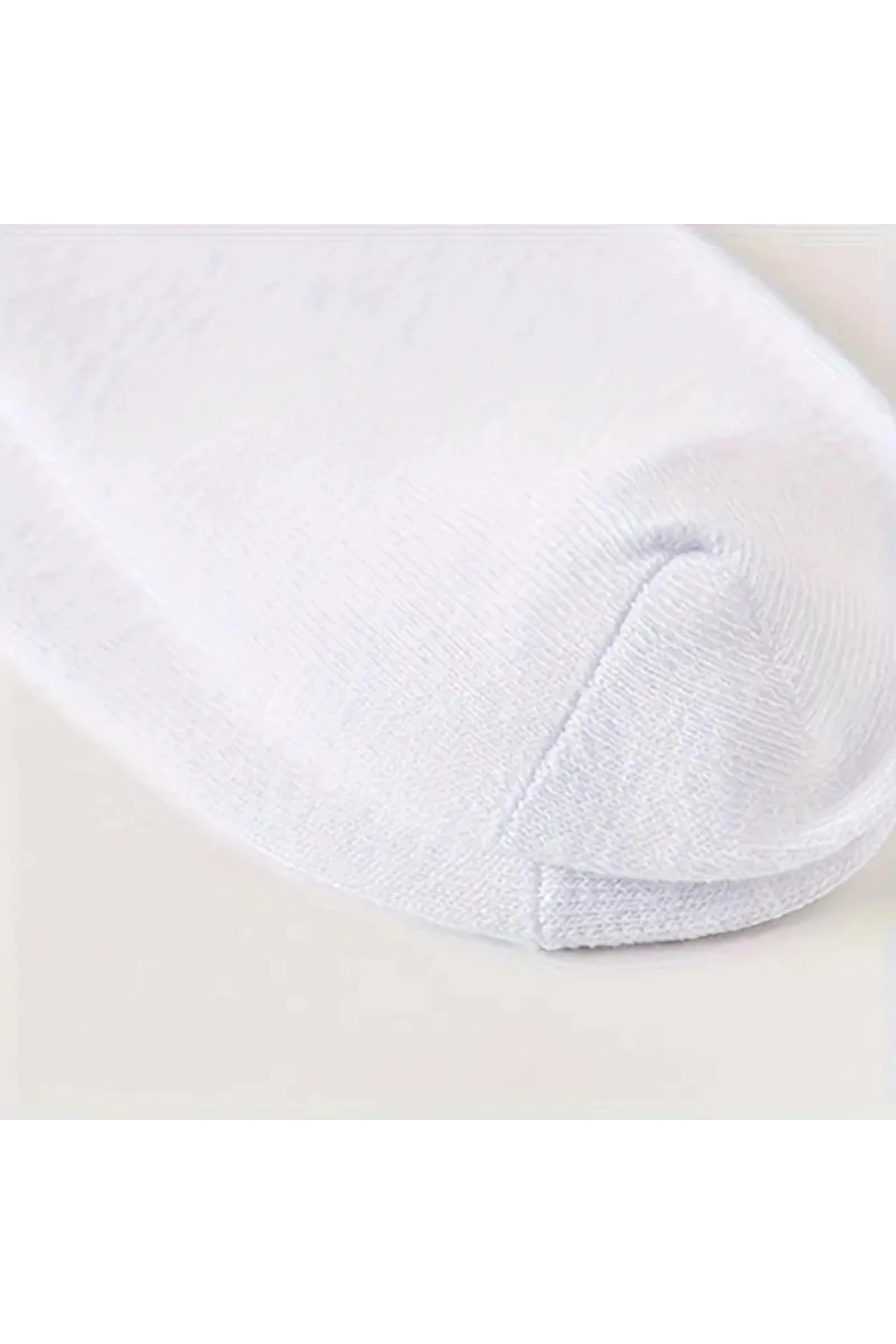 Pamuklu Yumuşak Karışık 6'lı Beyaz Kadın Soket Çorap Pamuklu Çorap