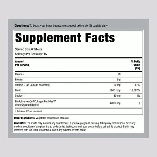 Grassfed Collagen Peptides 270 Tablet