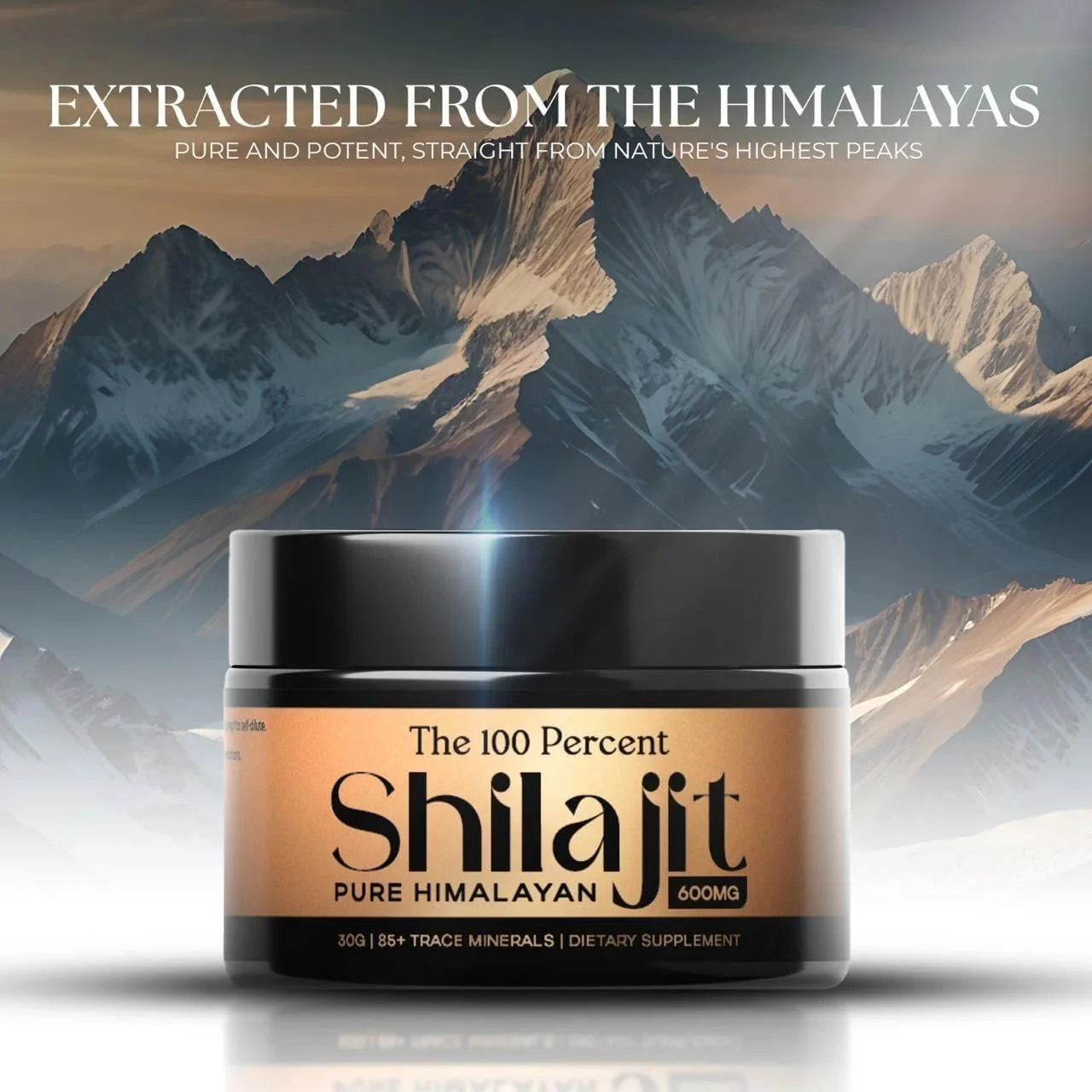 Pure Himalayan Shilajit Resin 600 mg 50 Servis