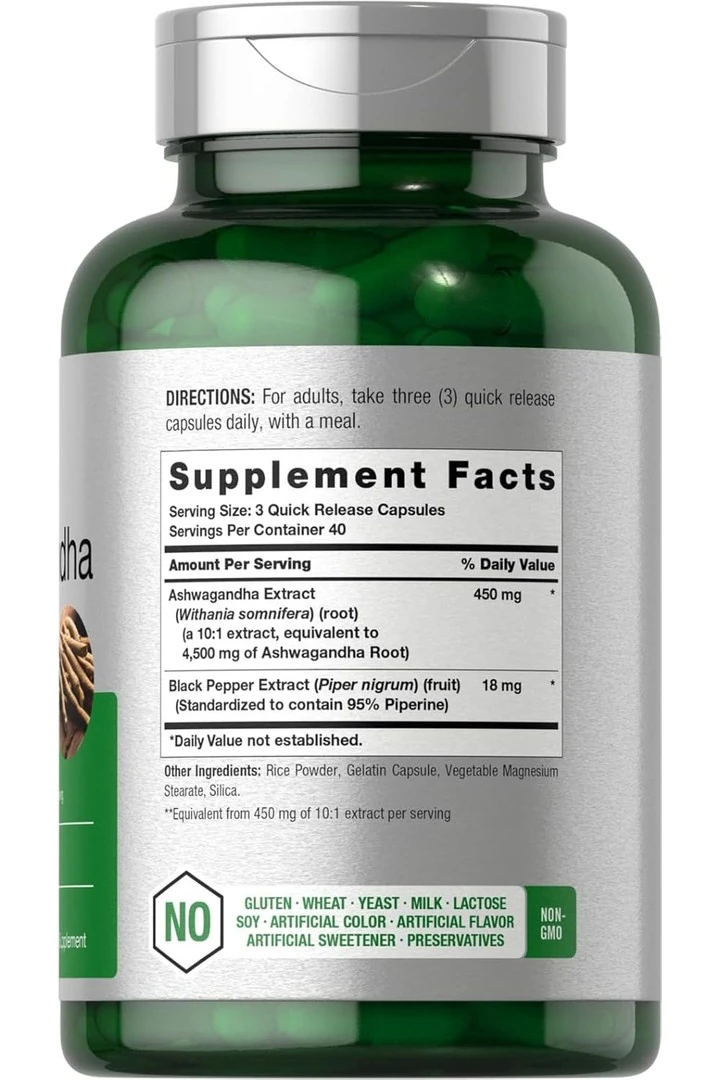 Ashvagannd*a Supplement | Max Strength | 120 Capsules al
