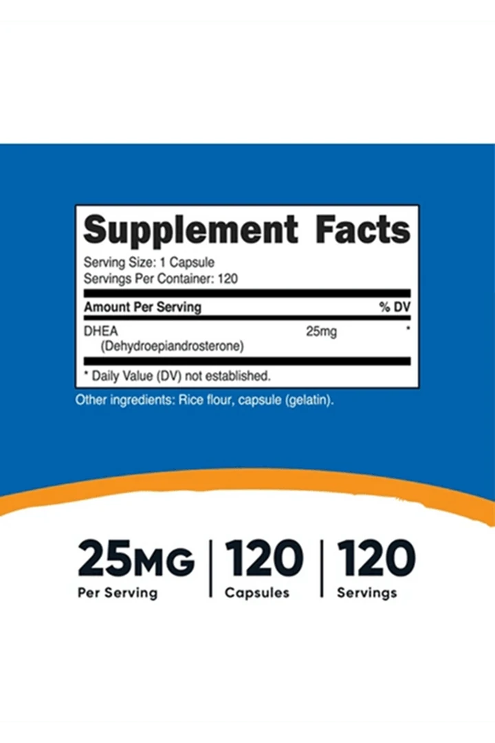 Nutricost DHEA 25Mg 120 Kapsül