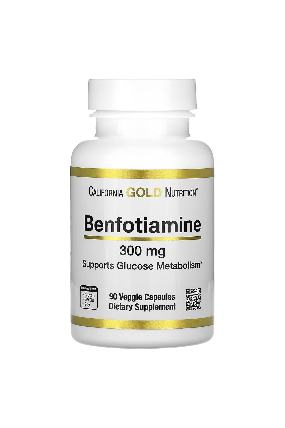 California Gold Nutrition, Benfotiami.ne, 300 mg, 90 Kapsül.usa menş.