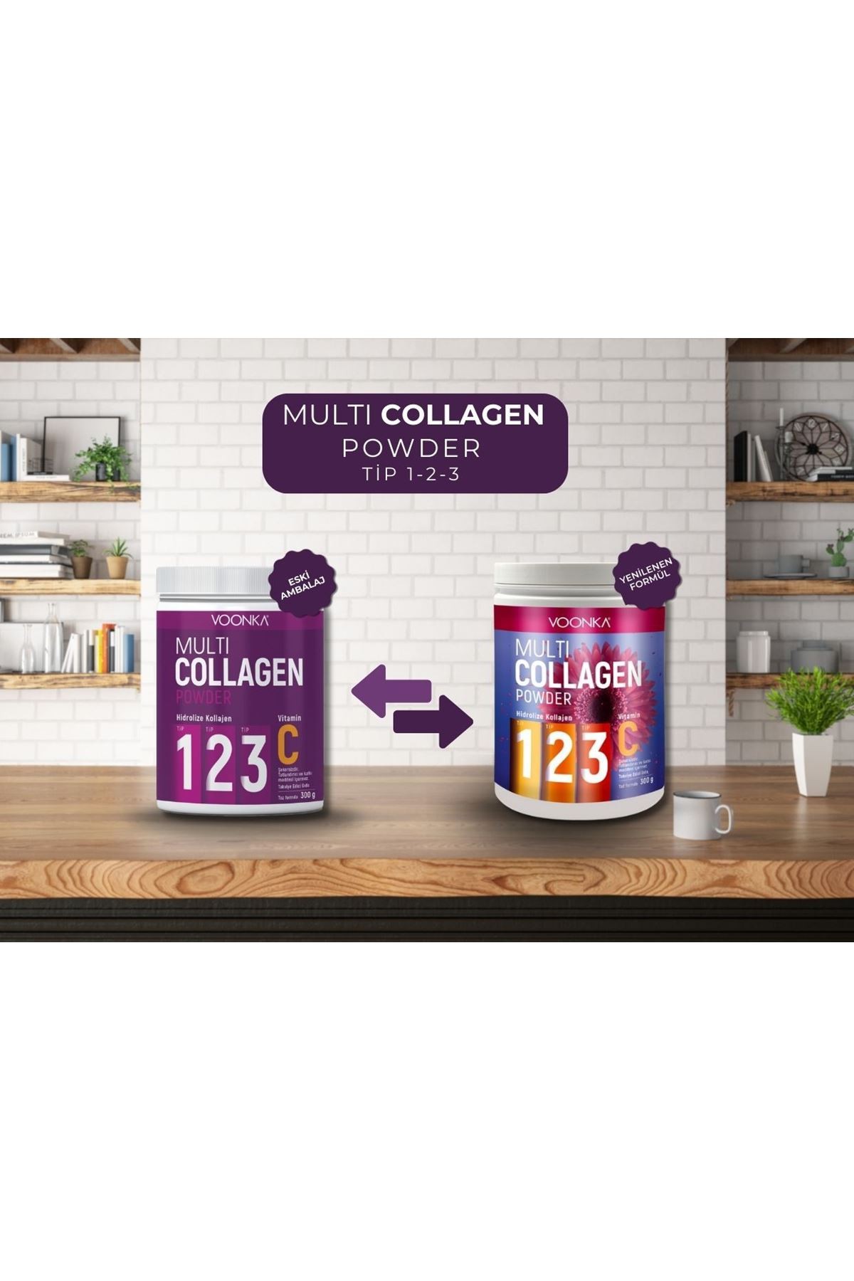 Voonka Multi Collagen Powder 300 gr - 30 Günlük
