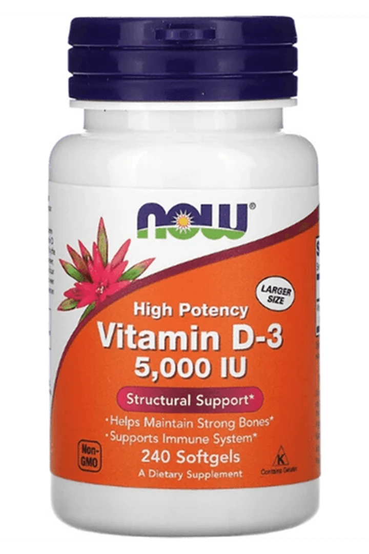 High Potency Vitamin D-3 125 Mcg (5,000 IU) 240 Softgels