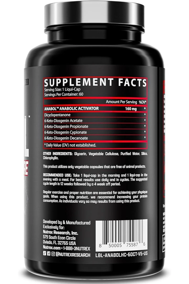 Nutrex Anabol Hardcore - 60 Kapsül