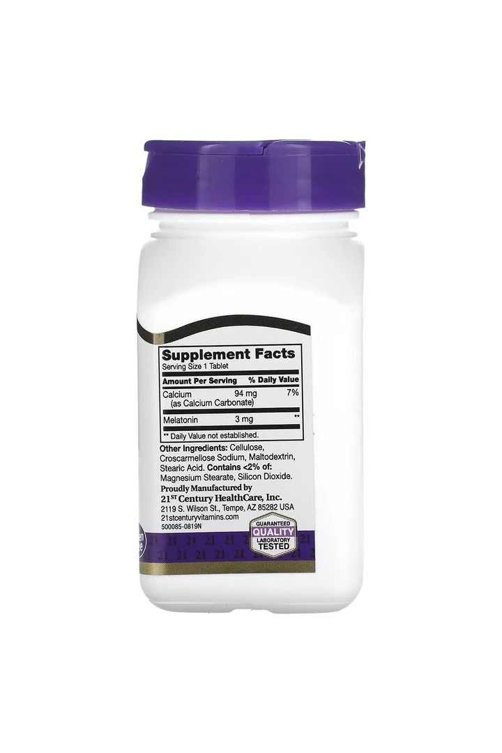 Melatonin, 3 mg, 200 Tablets