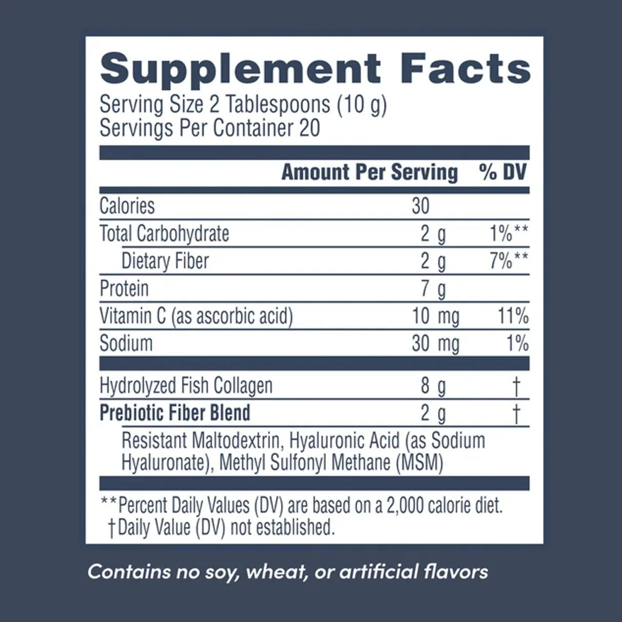 Marine Collagen Peptides + Hyaluronic Acid & C Powder, 7 oz (200 g) Powder