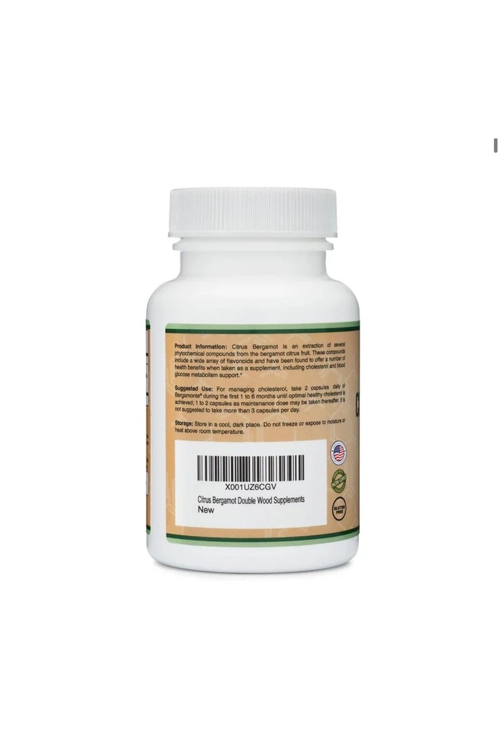 Double Wood Citrus Bergamot Extract 500 Mg 60 Kapsül