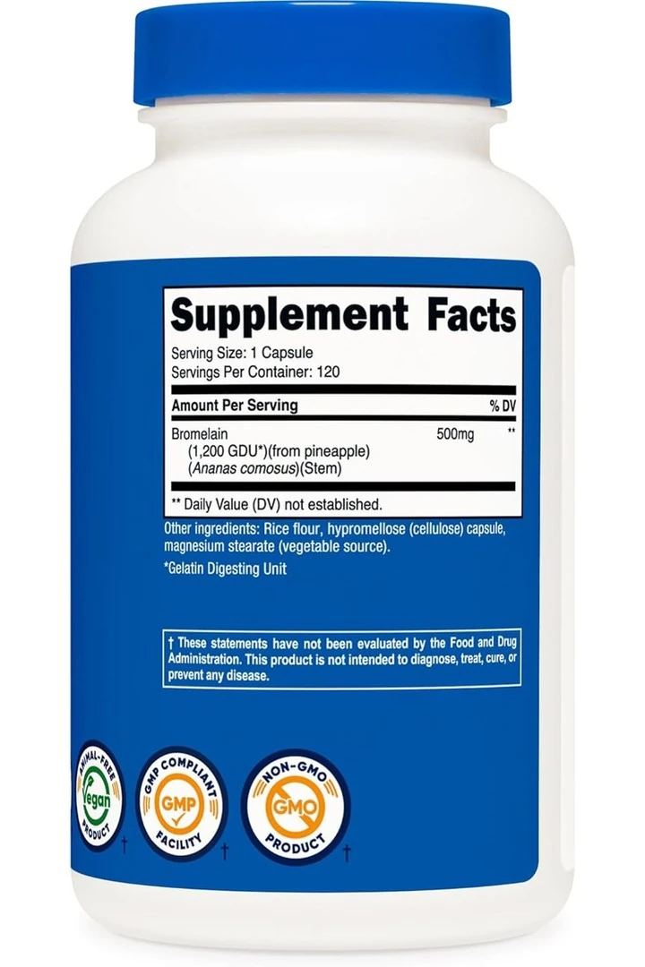 Nutricost Bromelain 550 Mg 120 Kapsül